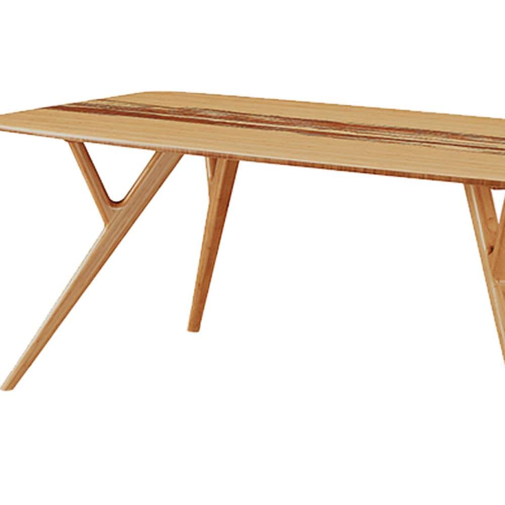 Azara Caramelized Solid Bamboo Contemporary Dining Table