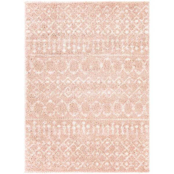 Livabliss Sherrell Blush 2 ft. x 3 ft. Indoor Area Rug