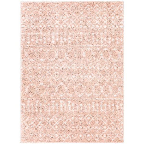 Livabliss Sherrell Blush 7 ft. x 9 ft. Indoor Area Rug