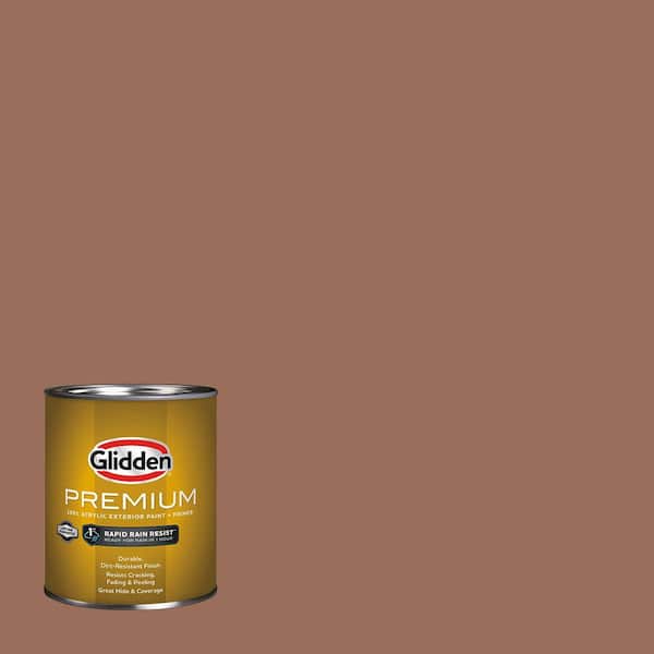 Glidden Premium 1 qt. Prairie Fire PPG1071-6 Flat Exterior Latex