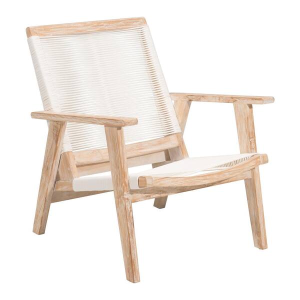 ZUO West Port Patio Lounge Chair in White