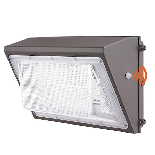 LED Wall Pack Lights 120-Watt Integrated LED Gray Dusk to Dawn11000 LM Wall Pack Light