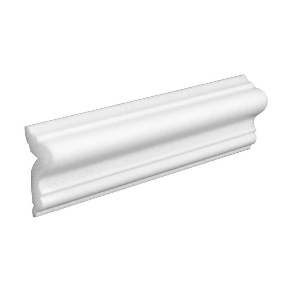 ORAC DECOR 3/8 in. D x 1 in. W x 4 in. L. Primed White Plain