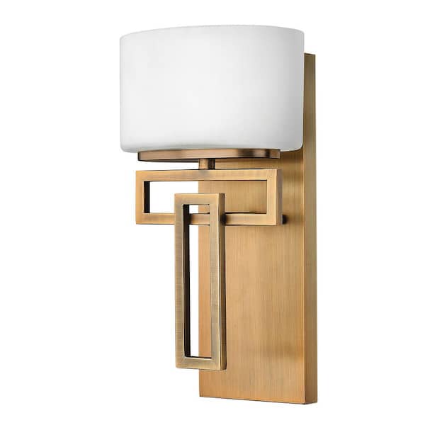 Lanza 7.25 in. 1 Light Brushed Bronze Vanity Light