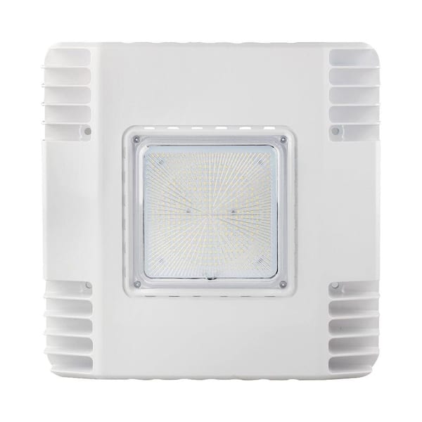 300-Watt Equivalent Integrated LED White Water Resistant Canopy Light, 4000K