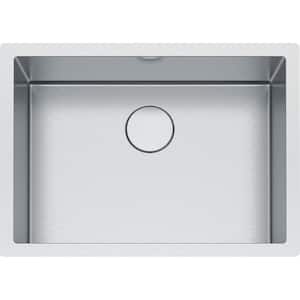 Professional Undermount Stainless Steel 26.5625 in. x 19.5 in. Single Bowl Kitchen Sink