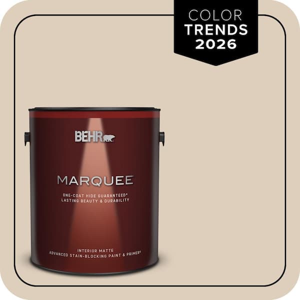 BEHR MARQUEE 1 gal. #MQ3-11 Dainty Lace One-Coat Hide Matte Interior Paint & Primer