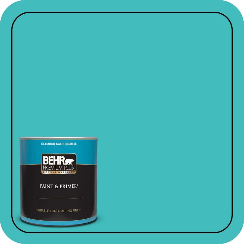1 qt. #P460-4 Lagoon Rock Satin Enamel Exterior Paint & Primer price history on PriceWatchPro