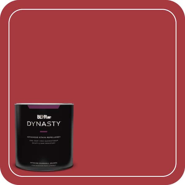 BEHR DYNASTY 1 qt. #BXC-03 Scarlet Eggshell Enamel Interior Stain-Blocking Paint and Primer