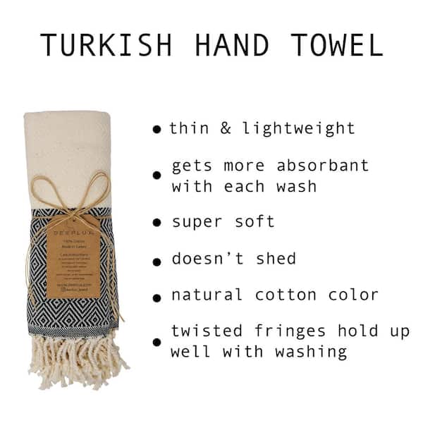 Turkish T Turkish Hand Towel - Navy