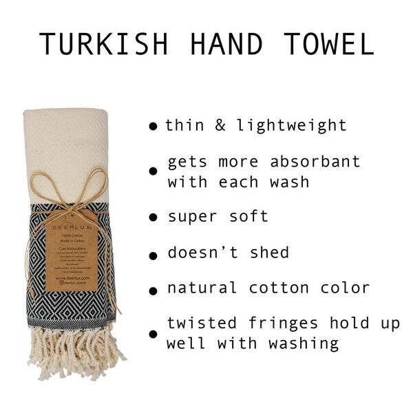 Turkish T Turkish Hand Towel - Navy