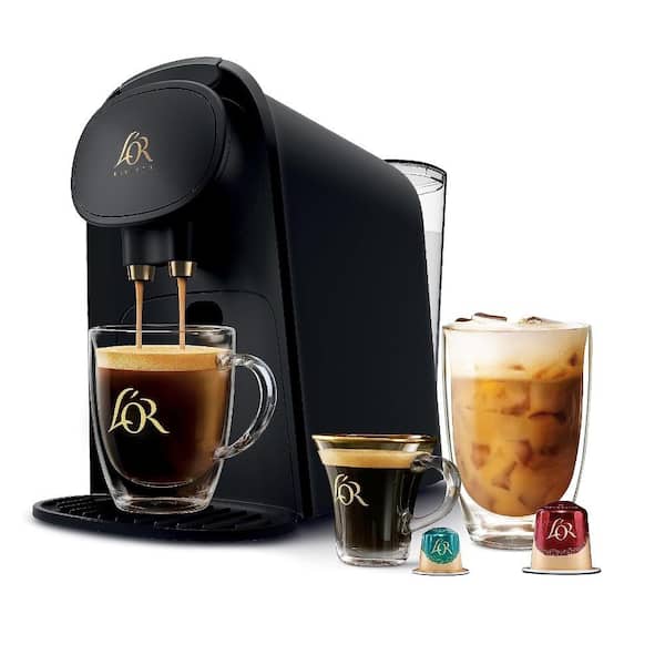 Aoibox 40 oz. 1- Cup Coffee and Espresso Machine Combo with 19 Bars and Automatic Shut-Off, Black