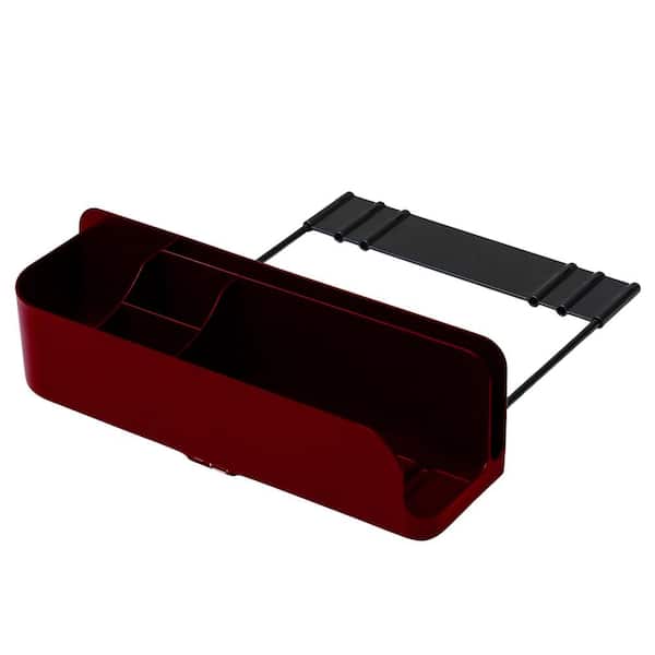 squirrel Bedside Perch - USB-C and USB-A Charging Bedside Caddy, Bed Table Tray Organizer, Space-Saving Stand (Red)