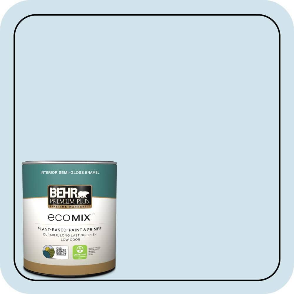 1 qt. #550A-1 Sea Sprite Semi-Gloss Enamel EcoMix Plant-Based Interior Paint & Primer price history on PriceWatchPro