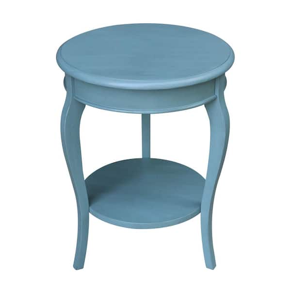 International Concepts Cambria Ocean Blue Round End Table