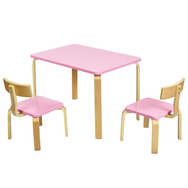 HONEY JOY Kids Table and Chair Set, Dinosaur Shape Children