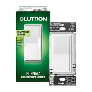 Sunnata Companion Dimmer Switch, only for use with Sunnata Pro LED+ Dimmer Switches, White (ST-RD-WH)