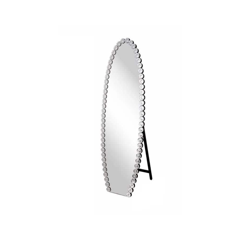 Silver 19.7 in. W x 61 in. H Full Length Mirror with Stand