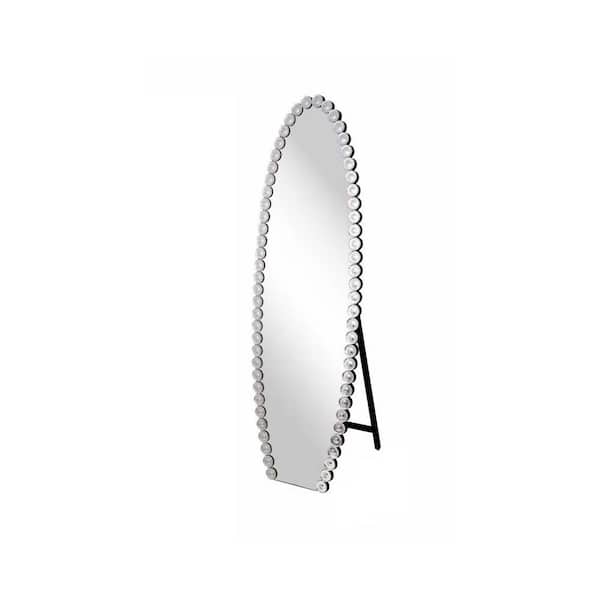 Unbranded Silver 19.7 in. W x 61 in. H Full Length Mirror with Stand