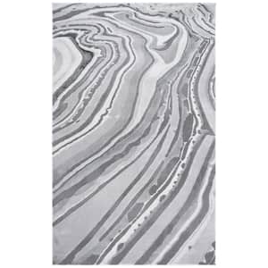 Craft Light Gray/Gray 7 ft. x 9 ft. Abstract Area Rug