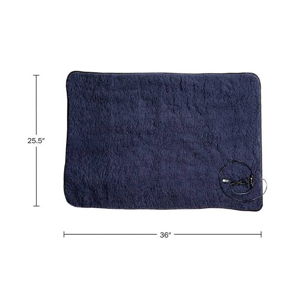 Stalwart Heated Blanket - Portable 12-Volt Electric Travel Blanket for Car,  Truck, or RV (Navy Blue) 75-CAR2011 - The Home Depot