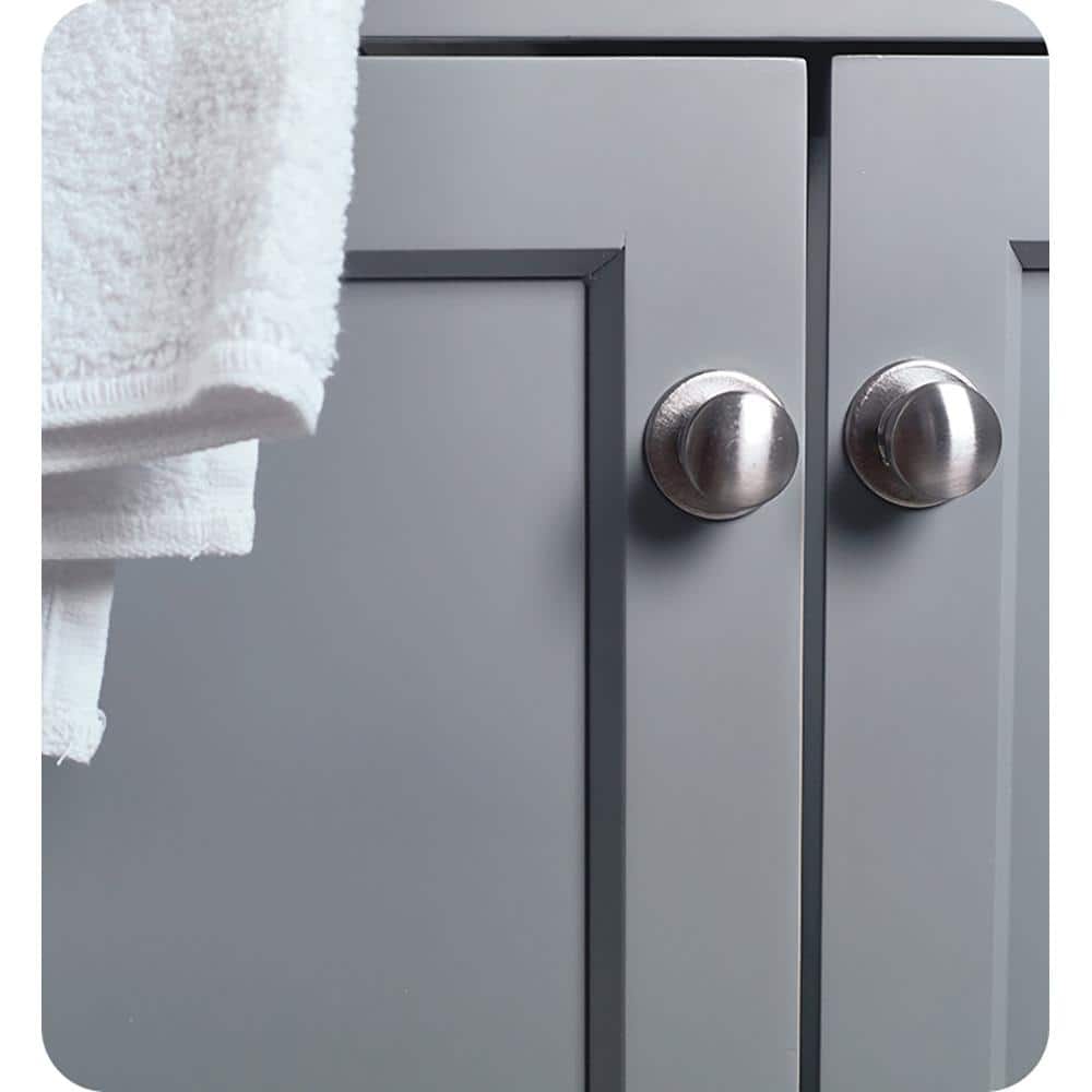 Manchester 72" Gray Solid Wood Freestanding Double Sink Vanity Base