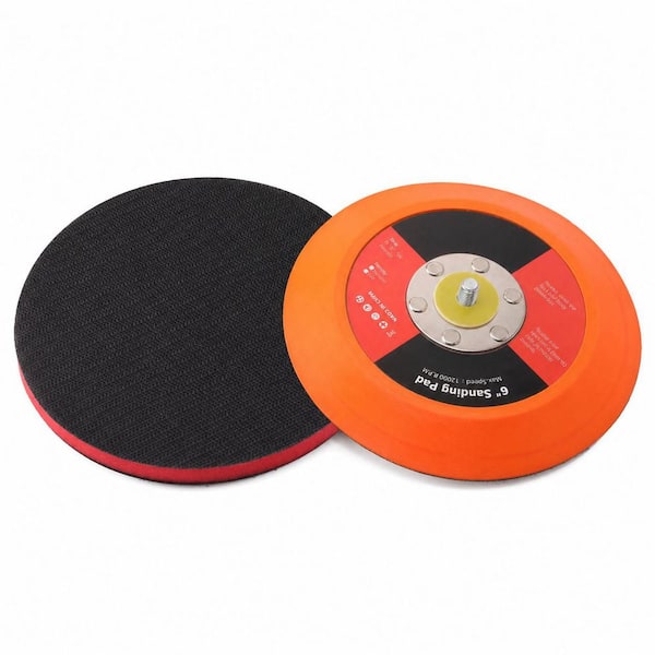 6 Inch Polyurethane Hook and Loop Backing Pad with Interface Cushion for Dual Action Sander Polisher 1 Pack
