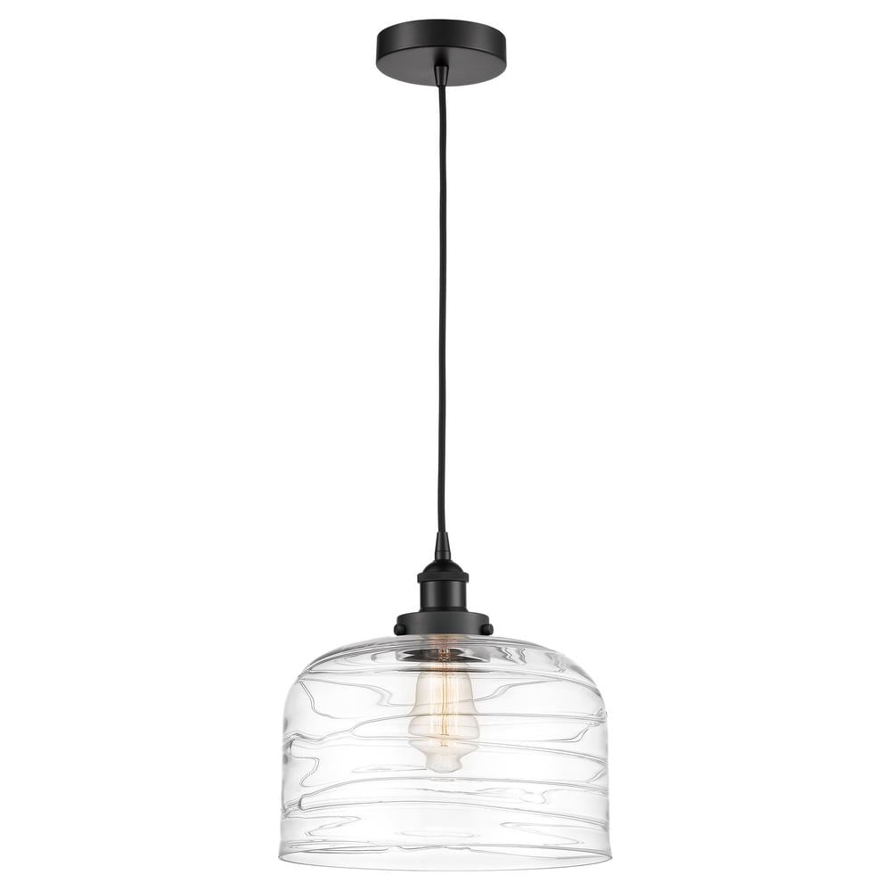 Bell 60-Watt 1-Light Matte Black Standard Mini Pendant Light with Clear Glass Shade, No Bulbs Included price history on PriceWatchPro