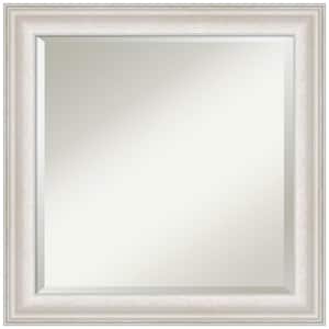 Trio White Wash Silver 24.5 in. H x 24.5 in. W Framed Wall Mirror