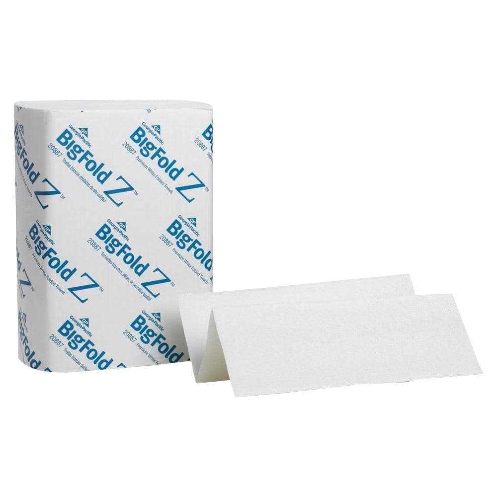 by GP PRO White previously branded Big Fold Z 260 Towels Per Pack Georgia-Pacific 20885 10 Packs Per Case Pacific Blue Ultra Z-Fold Paper Towels 