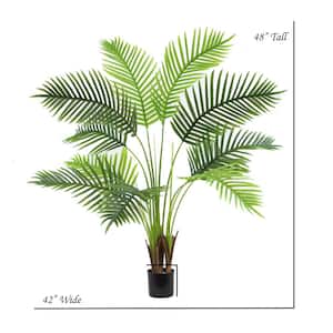 The Mod Greenhouse 48 " Artificial Paradise Palm Tree in Black Matte Planter's Pot