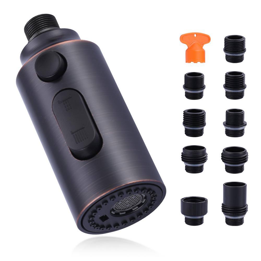 3 Functions Kitchen Faucet Spray Head Replacement with 9 Adapter Kits in Oil Rubbed Bronze price history on PriceWatchPro