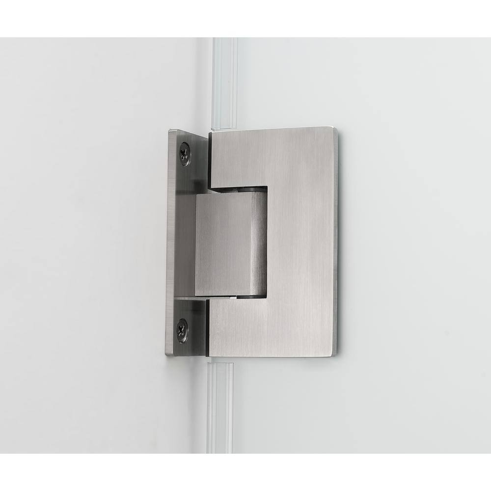 Belmore 57 x 72 Frosted Glass Frameless Hinged Shower Door