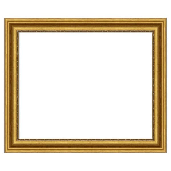 Amanti Art Parlor Gold 36 in. x 30 in. Polystyrene Framed Dry Erase Magnetic Memo Board