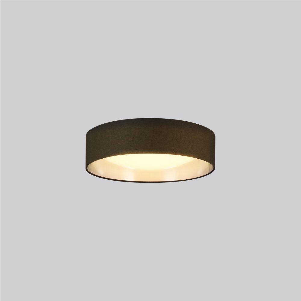 Orme 16" Contemporary LED Flush Mount with Brushed Nickel Finish