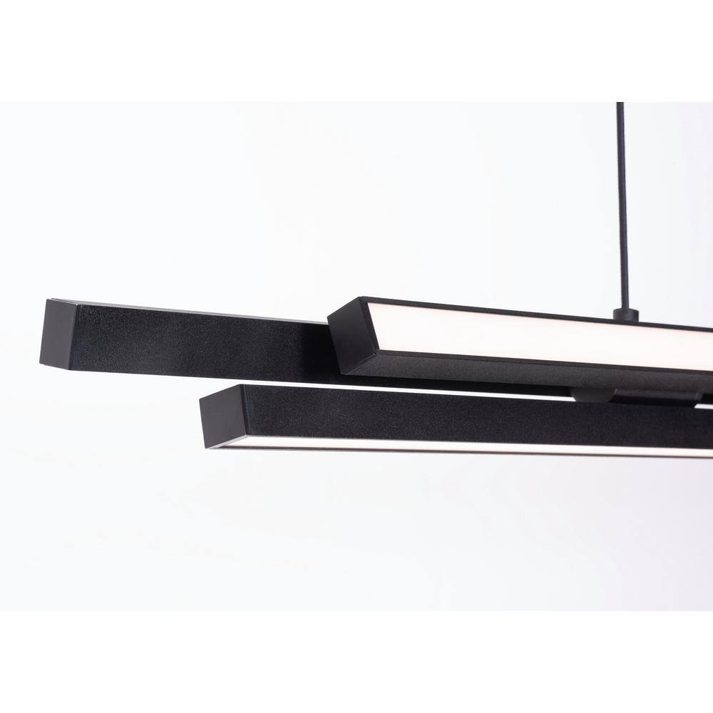 Indra Black LED Linear Pendant Light for Indoor/Outdoor