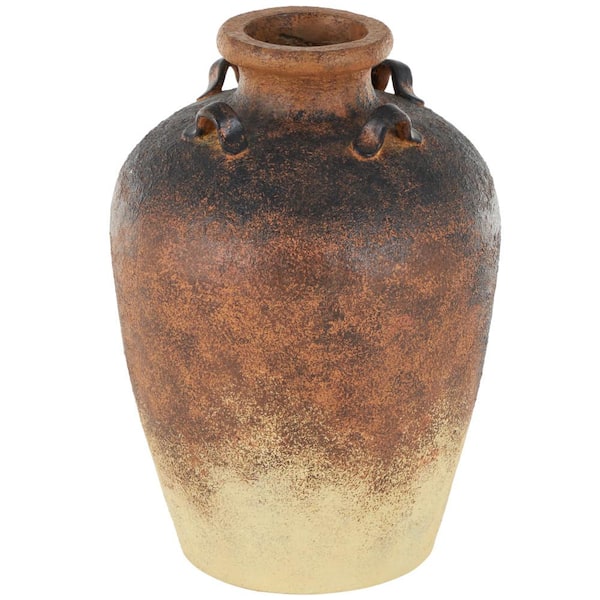 Litton Lane Copper Textured Ombre Antique Amphora Magnesium Oxide