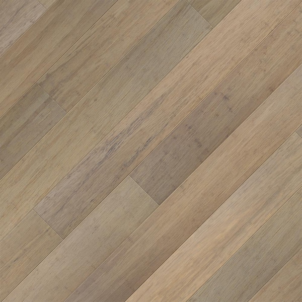 Home Legend Take Home Sample - Brushed Matt Strand Woven Canyon Click Lock SPC WR Bamboo Flooring - 5 in. x 7 in.