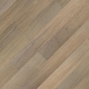 Brushed Matt Strand Woven Canyon 7mm T x 7.48 in. Wx 72.83 in. L Click Water Resistant Bamboo Flooring(18.92 sq.ft/case)