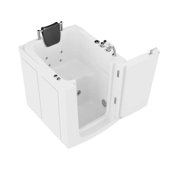 Universal Tubs HD Series 38 in. Right Swinging Door Walk-In Whirlpool Bath Tub with Right Swinging Door in White