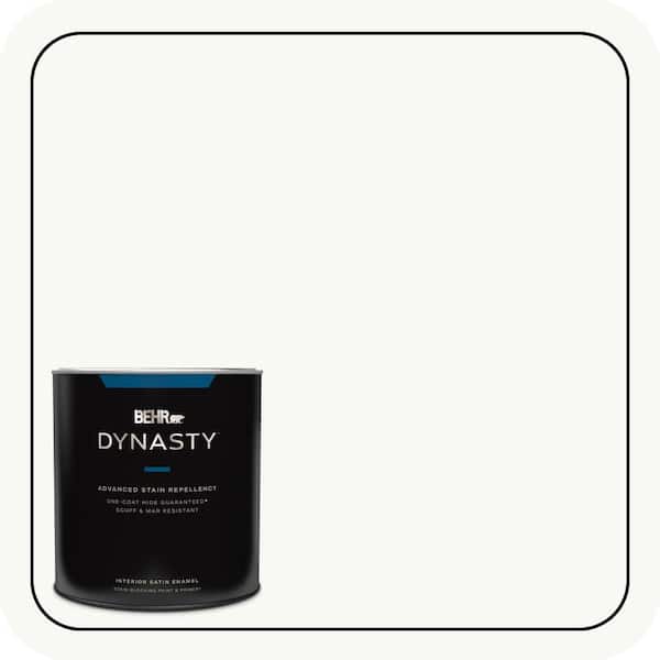 BEHR DYNASTY 1 qt. Home Decorators #HDC-NT-04G Blanca Peak Satin Enamel Interior Stain-Blocking Paint and Primer