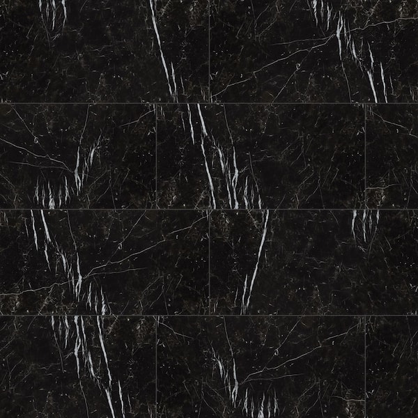 MSI Regallo Marquina Noir 12 in. x 24 in. Polished Porcelain Floor and Wall Tile (13.56 sq. ft./ Case)