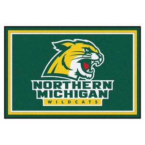 NCAA - Northern Michigan University Green 5 ft. x 8 ft. Area Rug