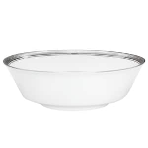 Crestwood Platinum 9 in., 40 fl. oz. (Platinum) Porcelain Serving Bowl