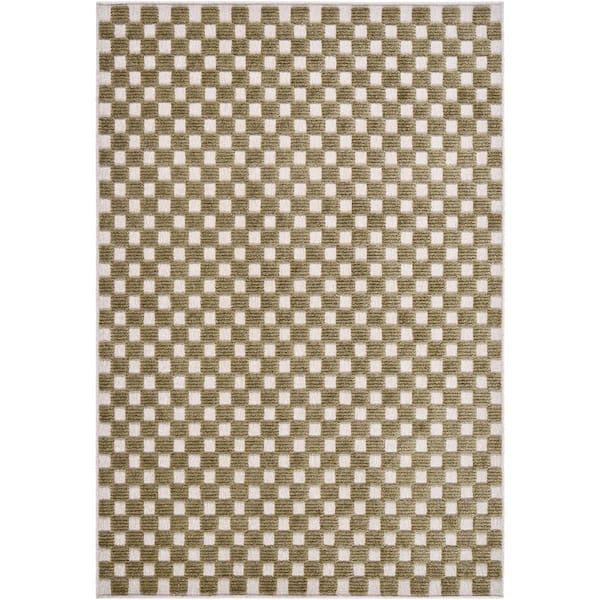 5 ft. x 7 ft. Brown Lyna LYA-2343 Machine Woven Area Rug