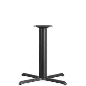 Black Metal Pedestal Dining Table - Base Only - Seats 2