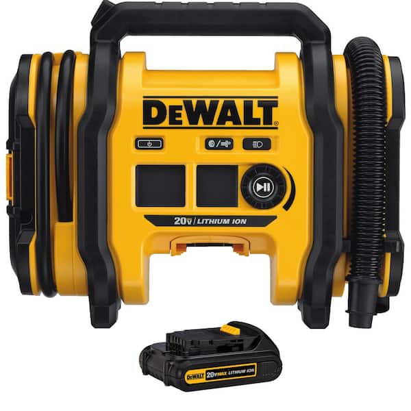DEWALT 20V MAX Cordless Inflator with 1.5Ah Battery Included
