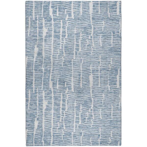 Dream Shag Premium Machine Washable Abstract ADS830 Blue 10 ft. x 14 ft. Area Rug