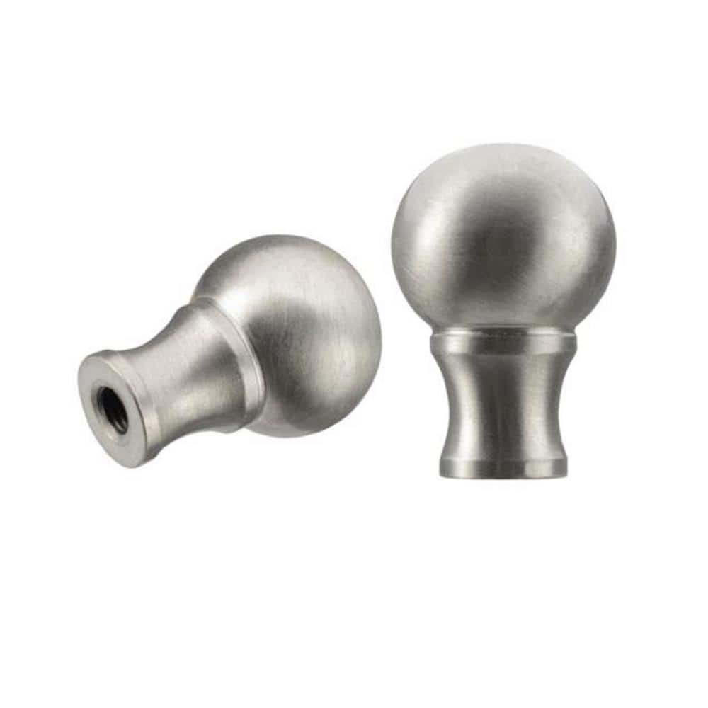 1-3/8 in. Brushed Nickel Steel Lamp Finial (2-Pack) price history on PriceWatchPro