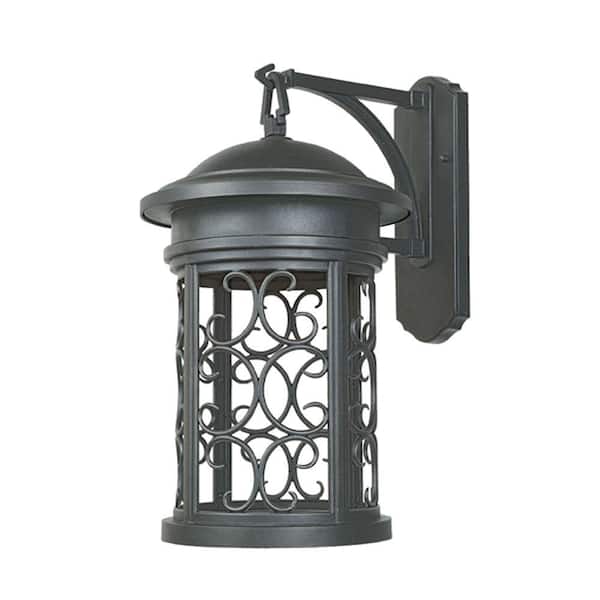 Designers Fountain Ellington 20 in. Oil Rubbed Bronze 1-Light Outdoor Line Voltage Wall Sconce with No Bulb Included